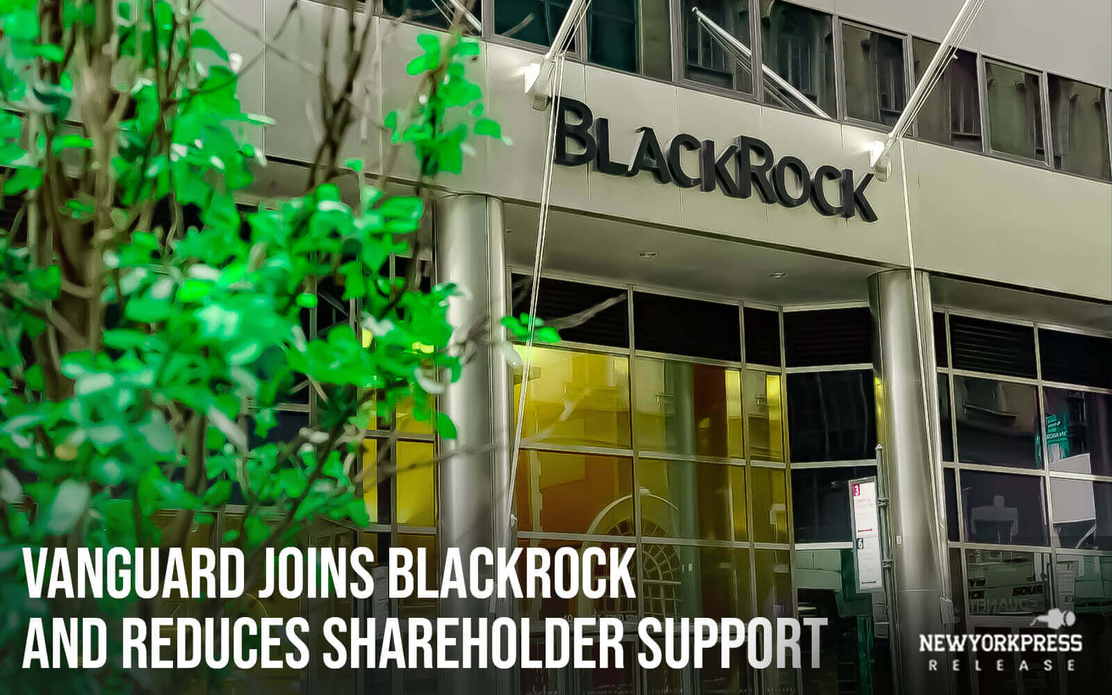 Vanguard joins BlackRock and reduces shareholder support for social and environmental issues.