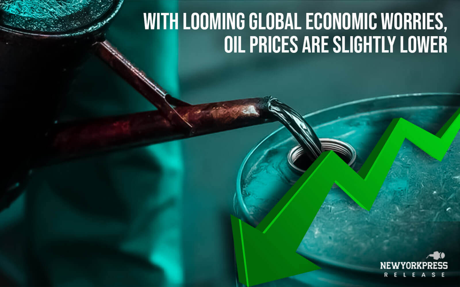 With looming global economic worries, oil prices are slightly lower.