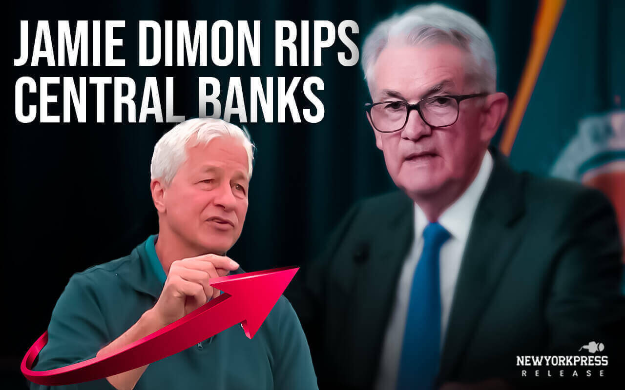 Jamie Dimon criticizes central banks for their economic projections that are “100% dead wrong.”