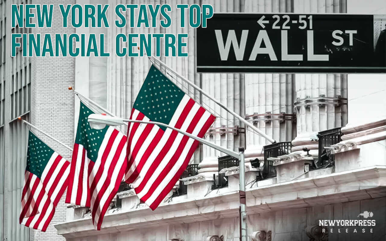 The Global Financial Centers Index shows that New York remains the top financial center, with London clinging to second place.