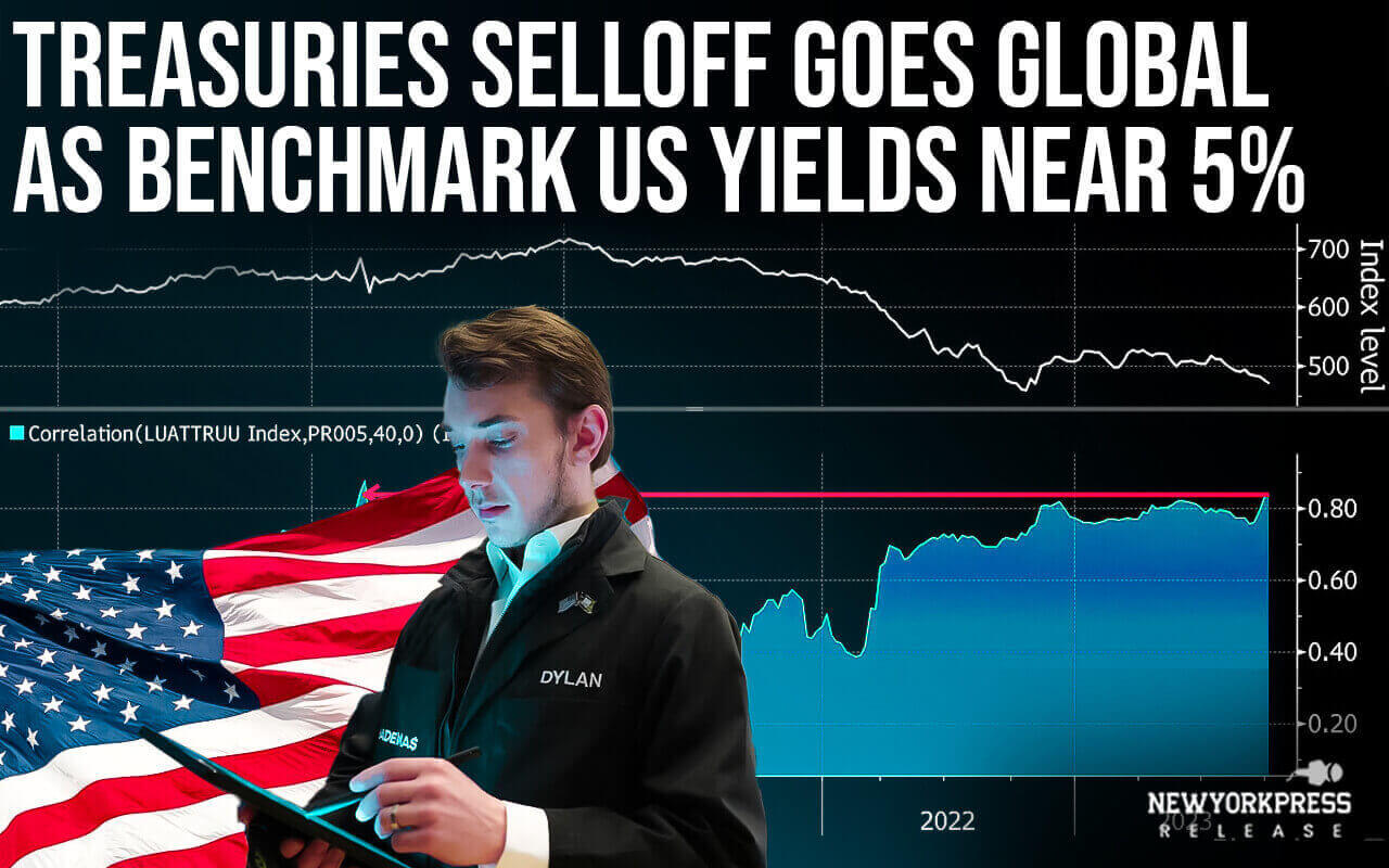 Treasuries Selloff Goes Global as Benchmark US Yields Near 5%