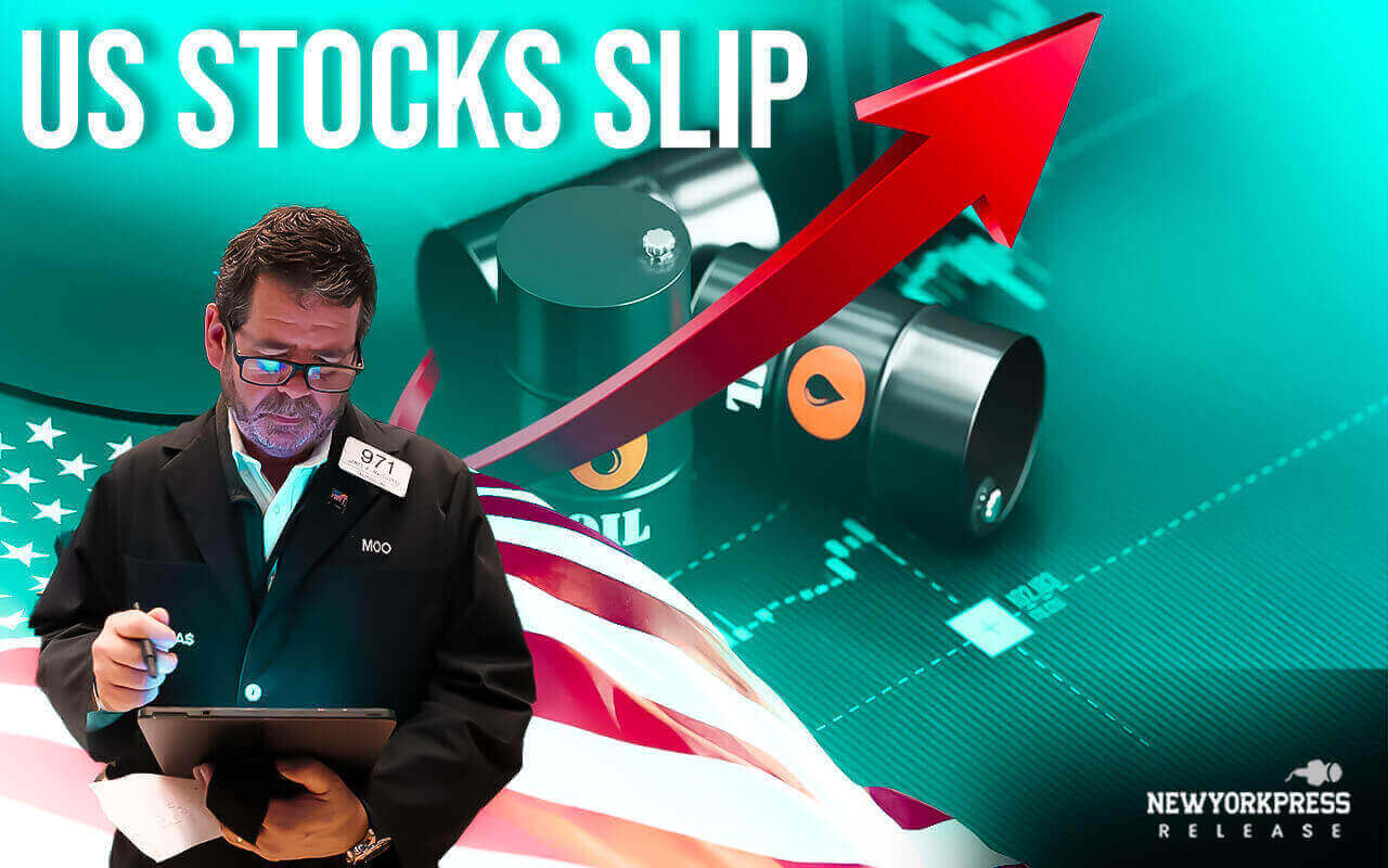 US stocks slip, oil surges on Middle East conflict