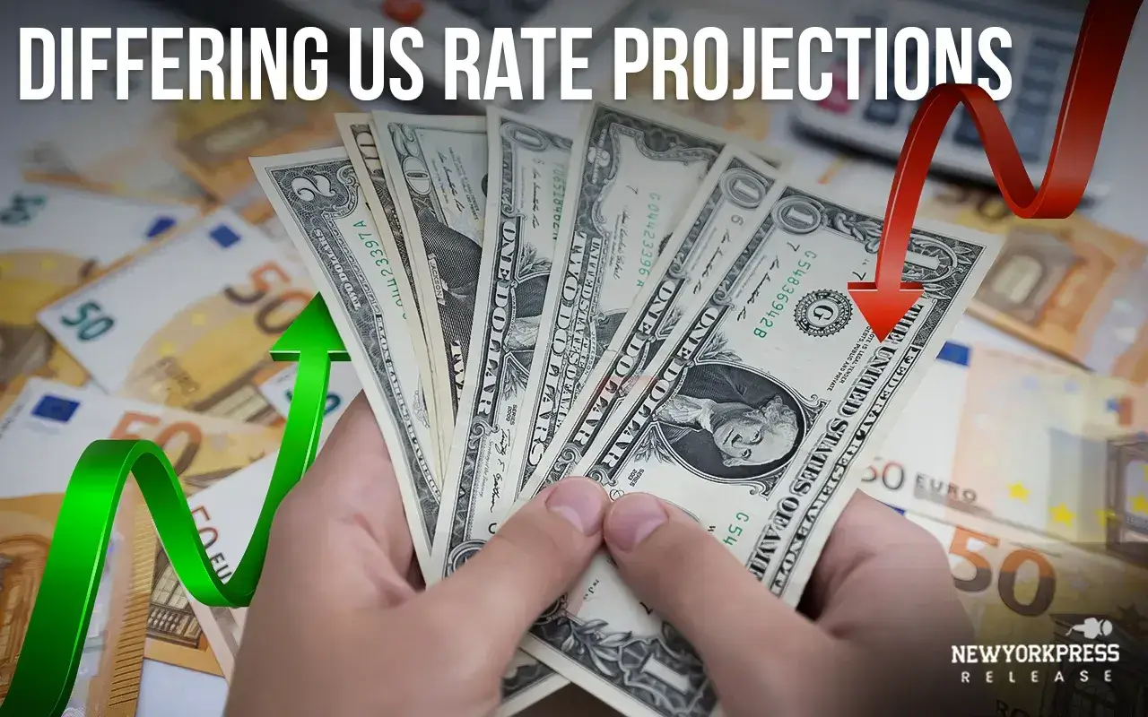 Stronger dollar due to differing US rate projections