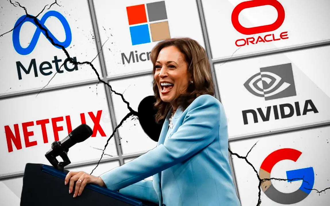 2024 Silicon Valley Election Split: Major Tech Workforce Backs  Kamala Harris